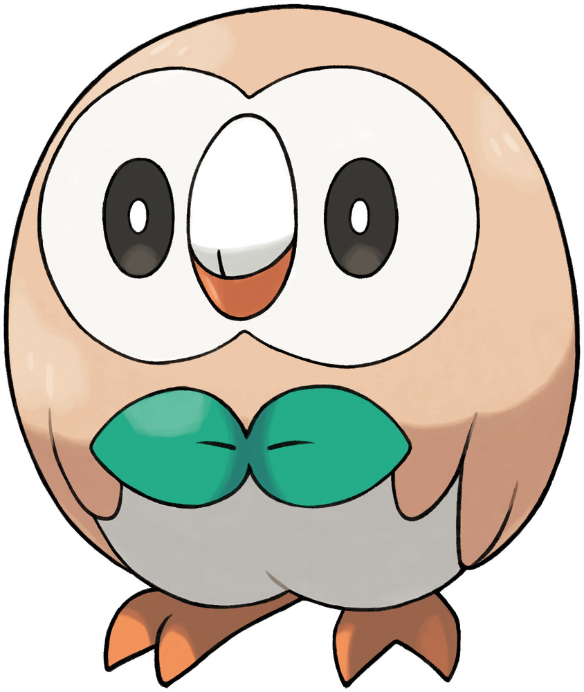Original Rowlet in classic brown coloring